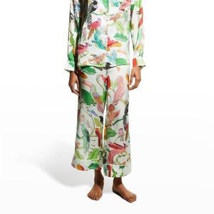 Karen Mabon, Birds of a Feather, Satin Pajama Pants ONLY.